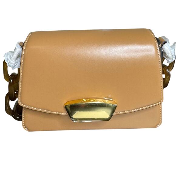 3.1 Phillip Lim NWT Camel ID Shoulder Bag with Resin Chain - Picture 1 of 16